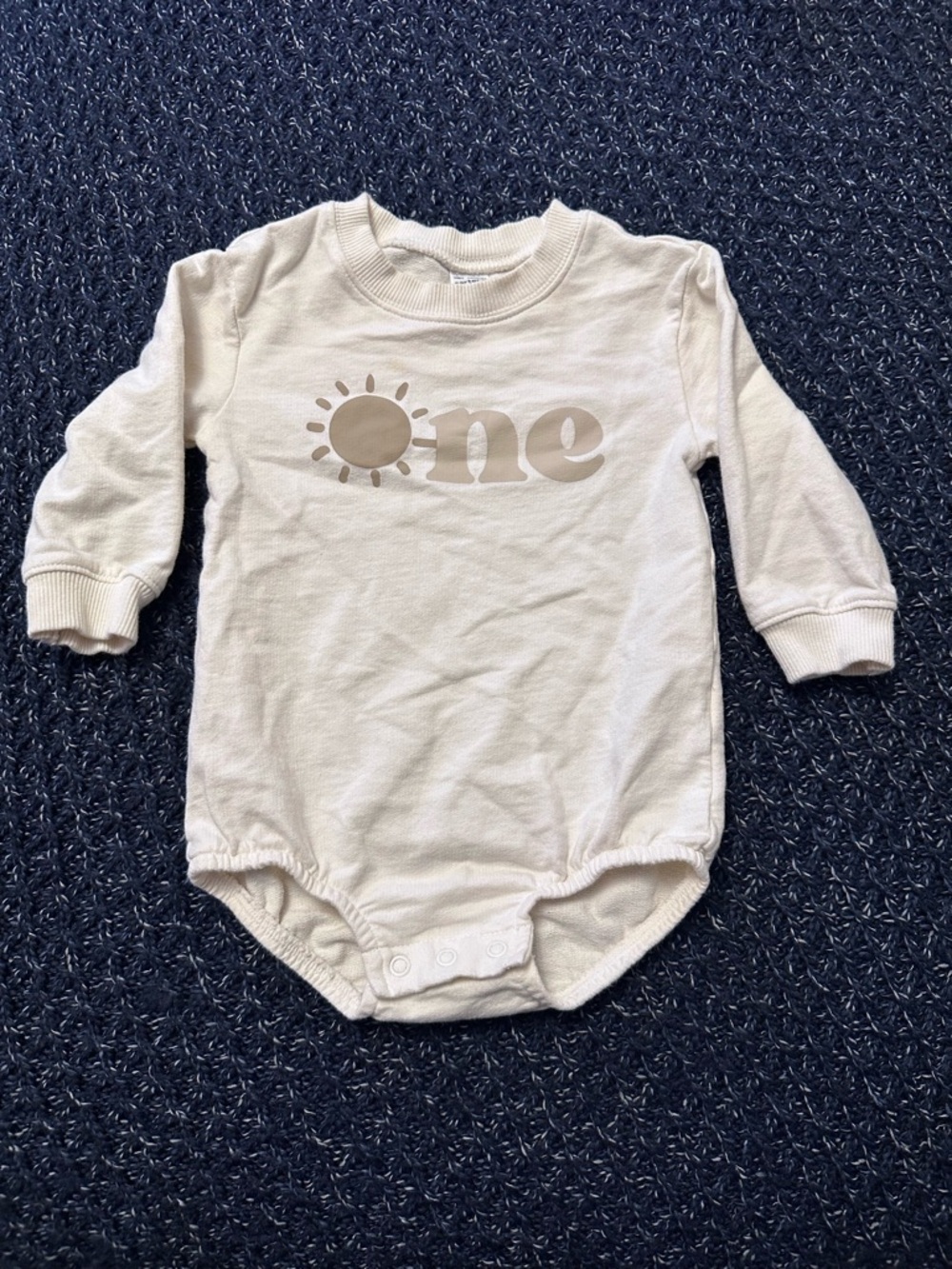 Carter’s One Sun Graphic Sweatshirt Bodysuit 18M - Picture 1 of 2